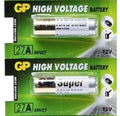 2 x GP 27A 12V Battery GP27A A27 MN27 E27A EL812 L828