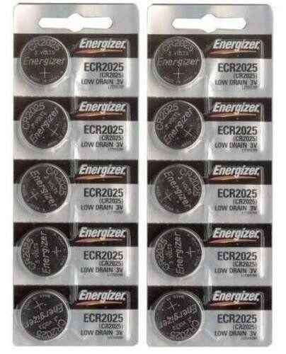 25 NEW Fresh Genuine Energizer ECR2025 CR2025 3V battery [USA SELLER]