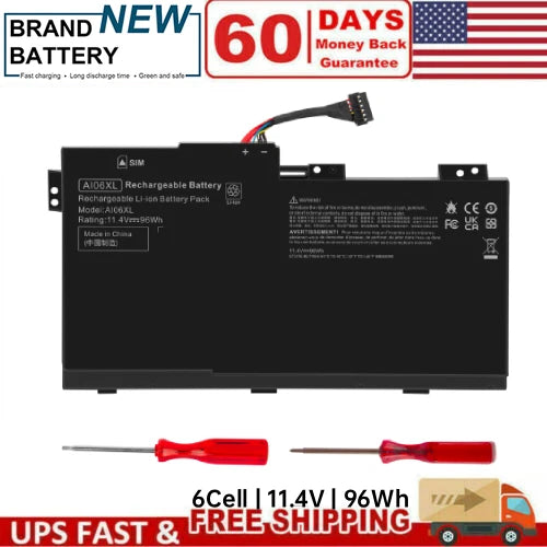 New AI06XL Battery For HP ZBook 17 G3 808451-001 HSTNN-C86C HSTNN-LB6X AI06096XL