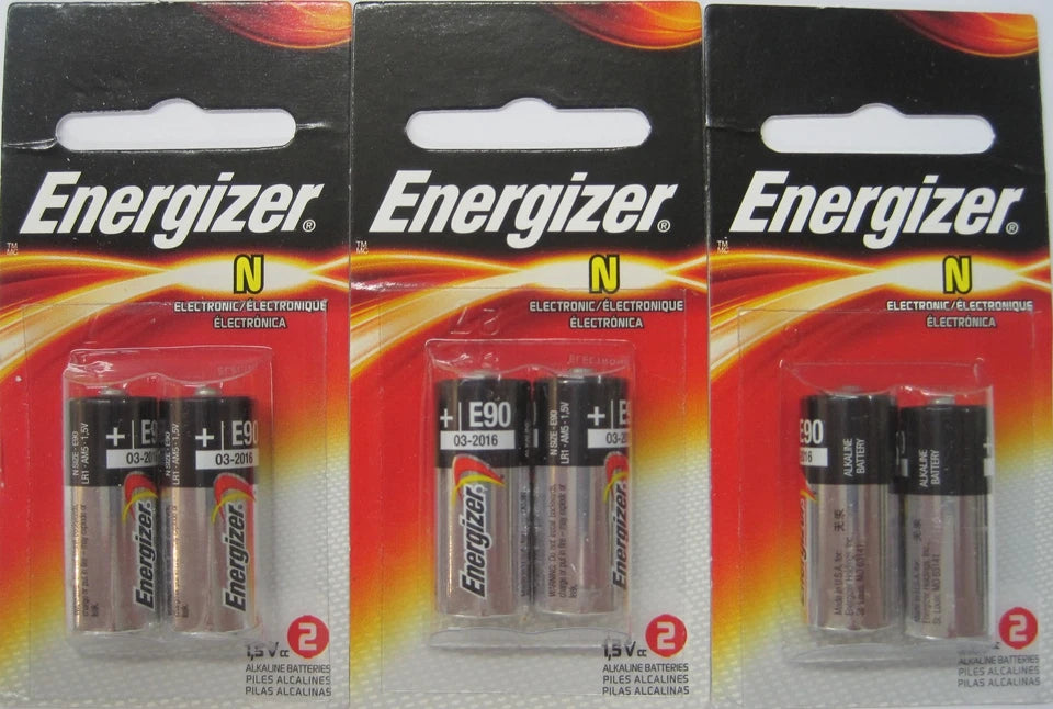 6 Pcs ENERGIZER N E90 LR1 AM5 BATTERIES Exp 2023
