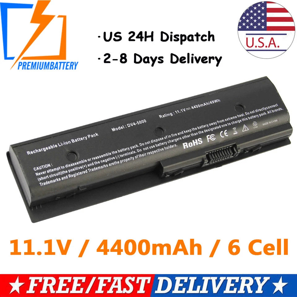 6 Cell Battery for HP Pavilion MO06 MO09 dv4-5000 dv7-7000 671731-001 672326-421
