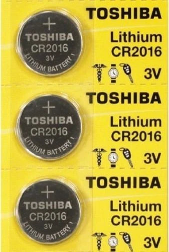 3 x New Original Toshiba CR2016 CR 2016 3V LITHIUM BATTERY BR2016 DL2016 Watch