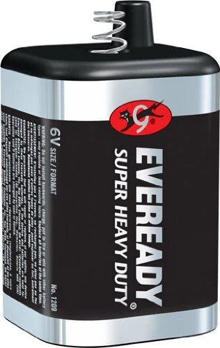Eveready 1209 Zinc-Carbon Super Heavy Duty Lantern 6 Volts 1 Battery