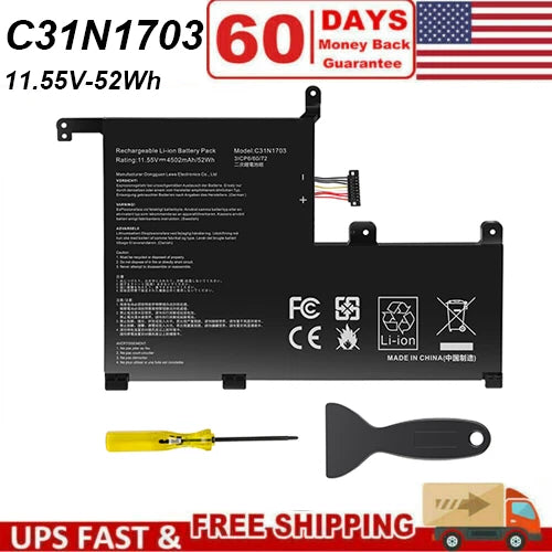 C31N1703 Battery for Asus Zenbook Flip UX561U UX561UA UX561UN Q525UA Q525U 52Wh