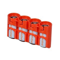 Storacell by Powerpax Slim Line Orange CR123, 123, CR123A Battery Case