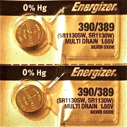 ENERGIZER 390/389 SR1130SW WATCH BATTERIES E390 389 (5piece) NEW AuthorizeSeller