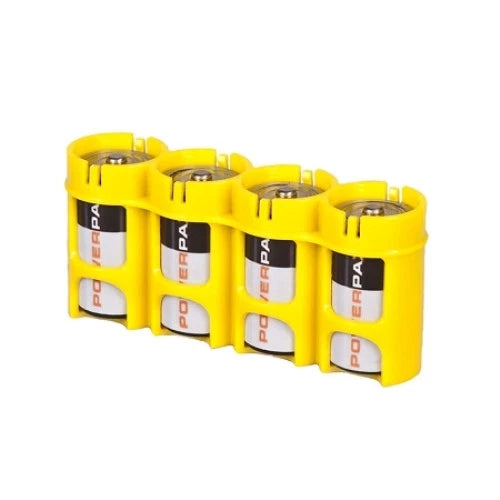 Storacell by Powerpax SlimLine C4 Battery Case Yellow