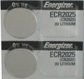 CR 2025 Energizer Lithium Battery, 2 Pk